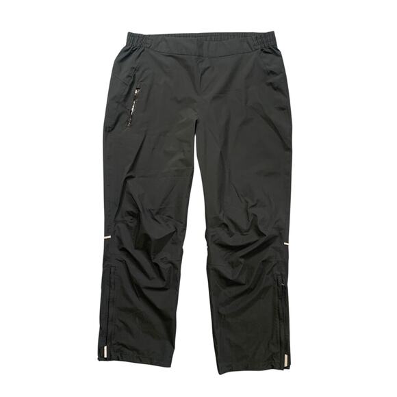 Columbia Pants Women 2X Plus Black Rain Waterproof Reflective Omni Tech AnkleZip - Picture 1 of 13